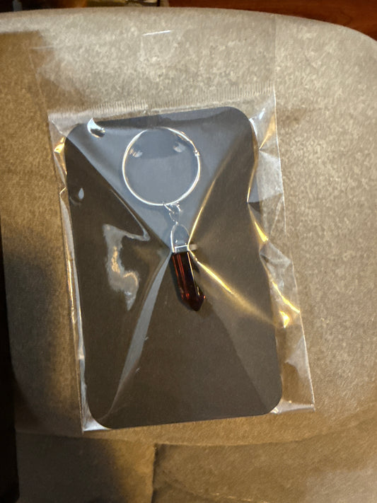 Garnet Passion & Protection Crystal Keych