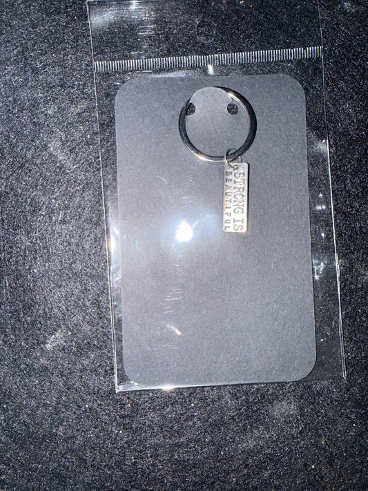 🌙 Strong is Beautiful ✧ Divine Feminine Strength Keychain