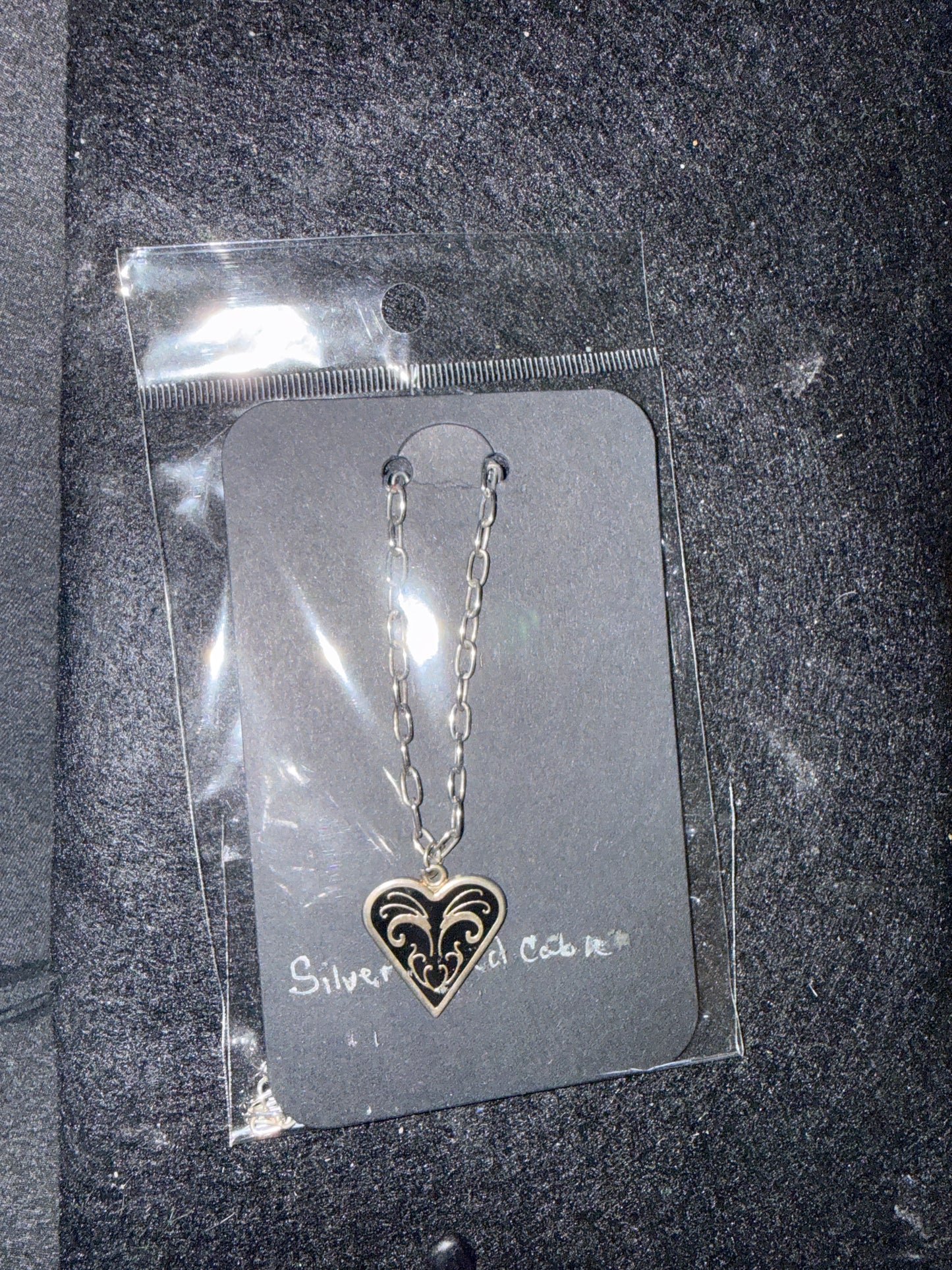 🖤 Midnight Heart ✧ Enchanted Elegance Necklace