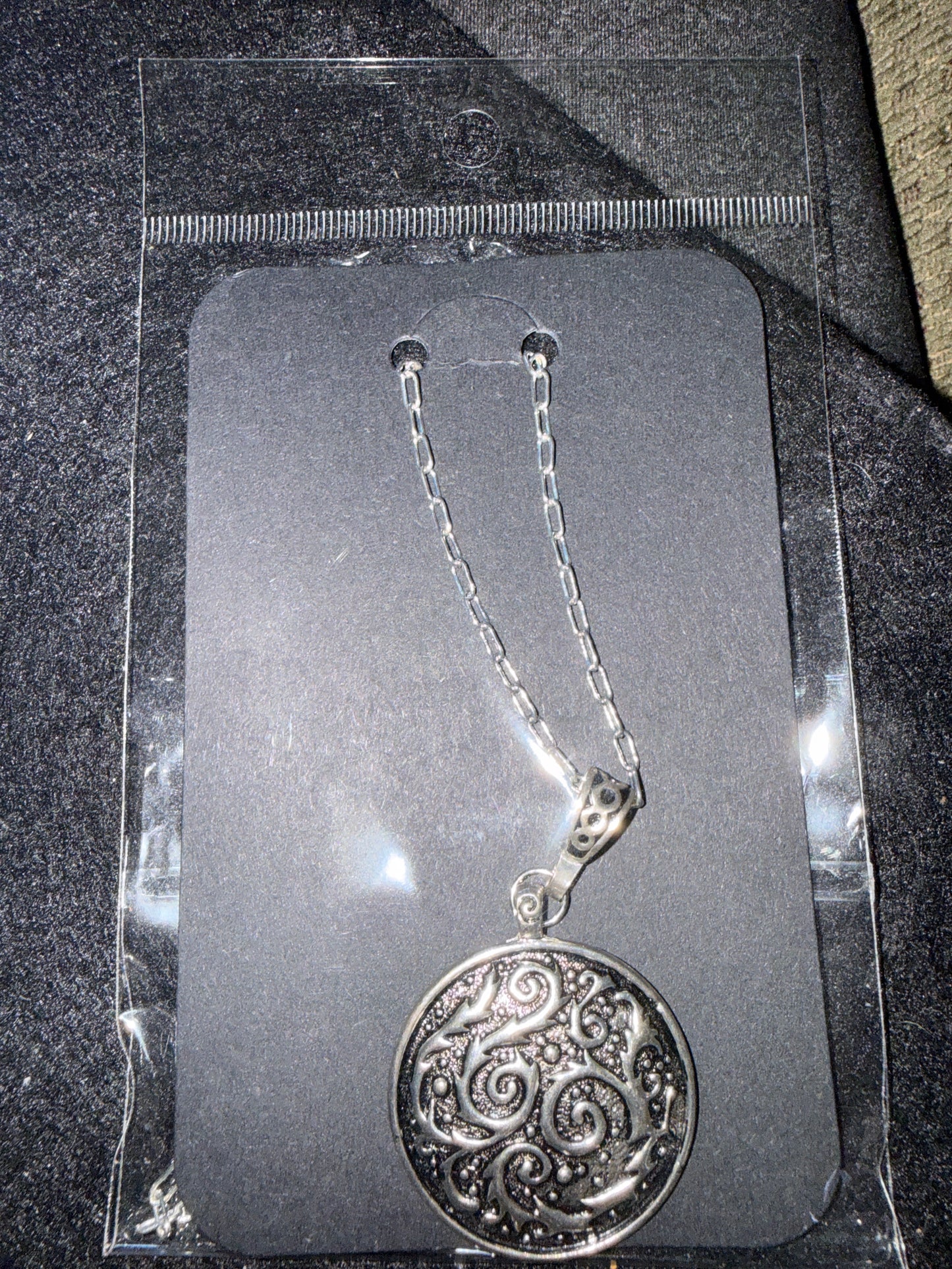 🌑 Triskelion of Power ✧ Sacred Spiral Necklace