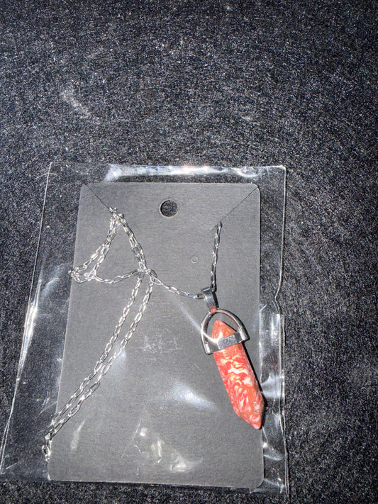 ❤️ Rooted Flame ✧ Red Jasper Necklace