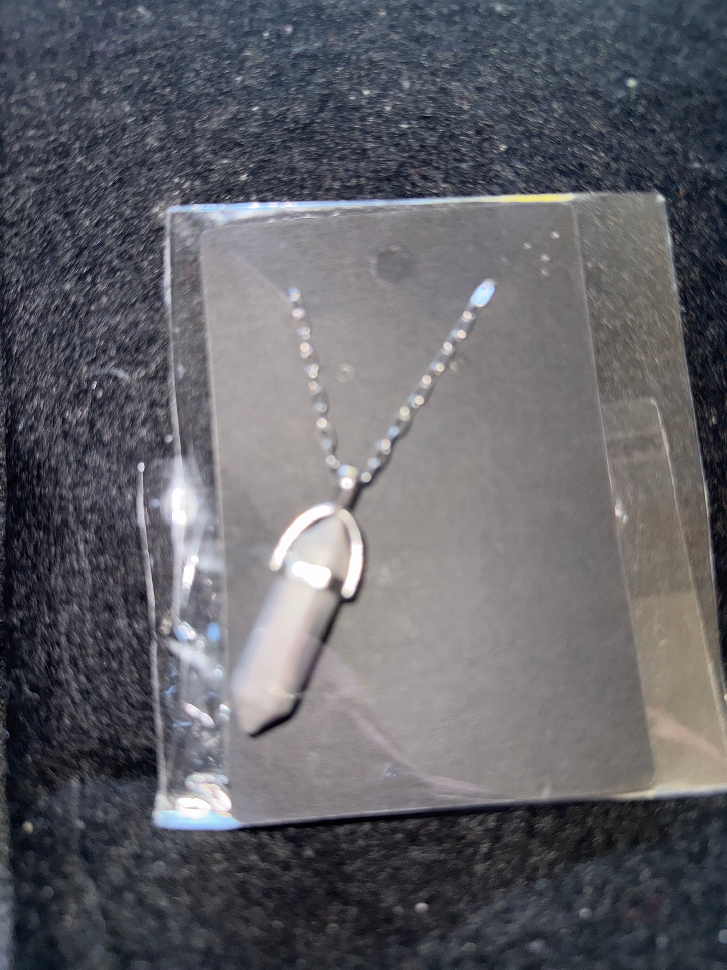 🩶 Lunar Balance ✧ Gray Agate Necklace