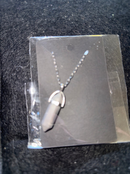 🩶 Lunar Balance ✧ Gray Agate Necklace