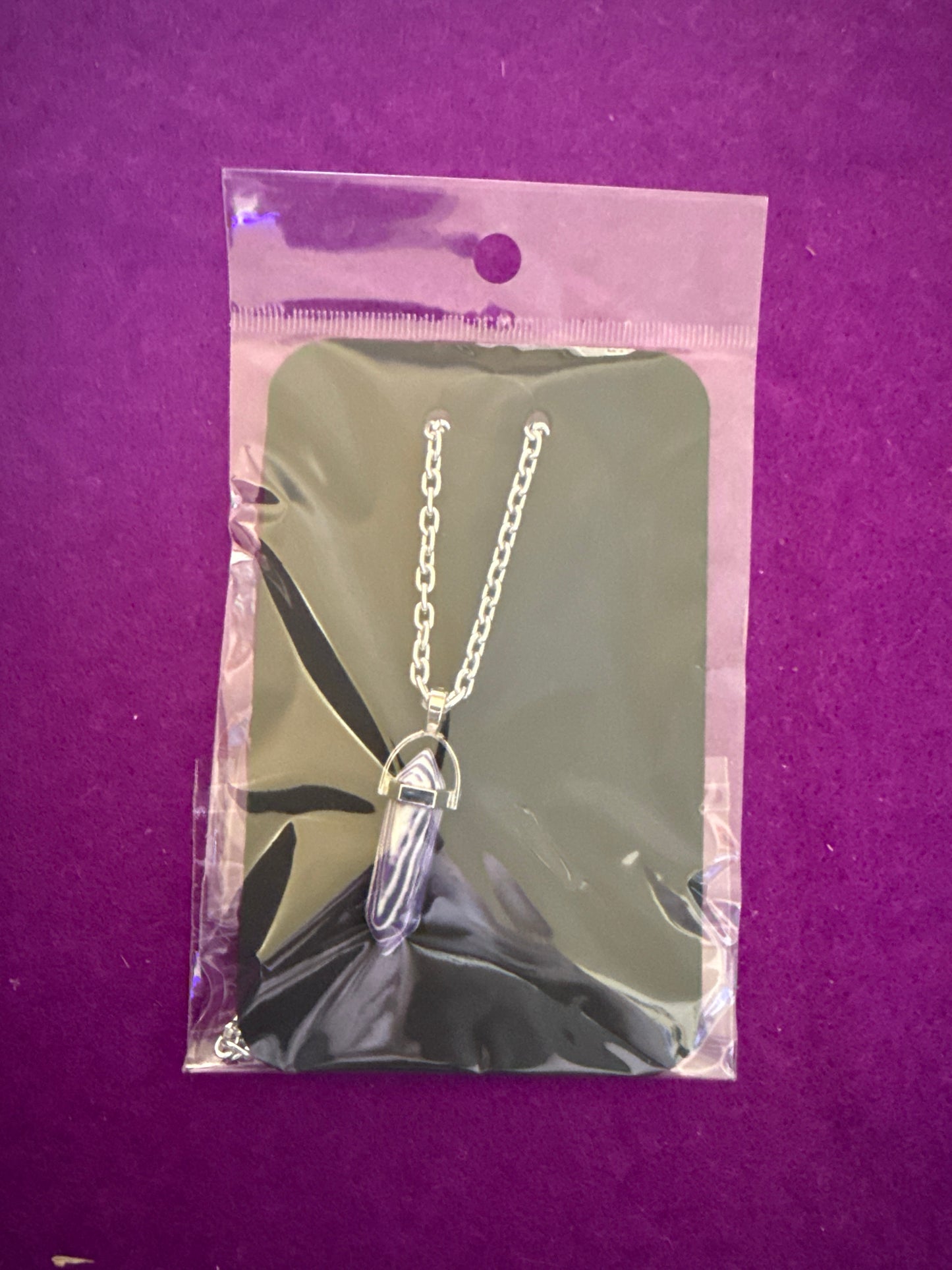 💜 Divine Alignment ✧ Chevron Amethyst Necklace