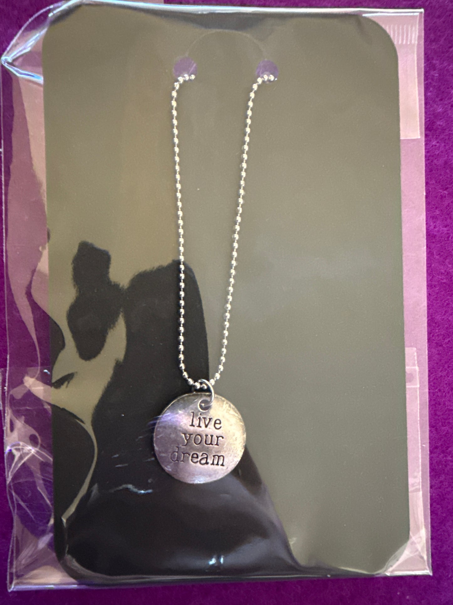 🌙 Dream Weaver ✧ “Live Your Dream” Affirmation Necklace