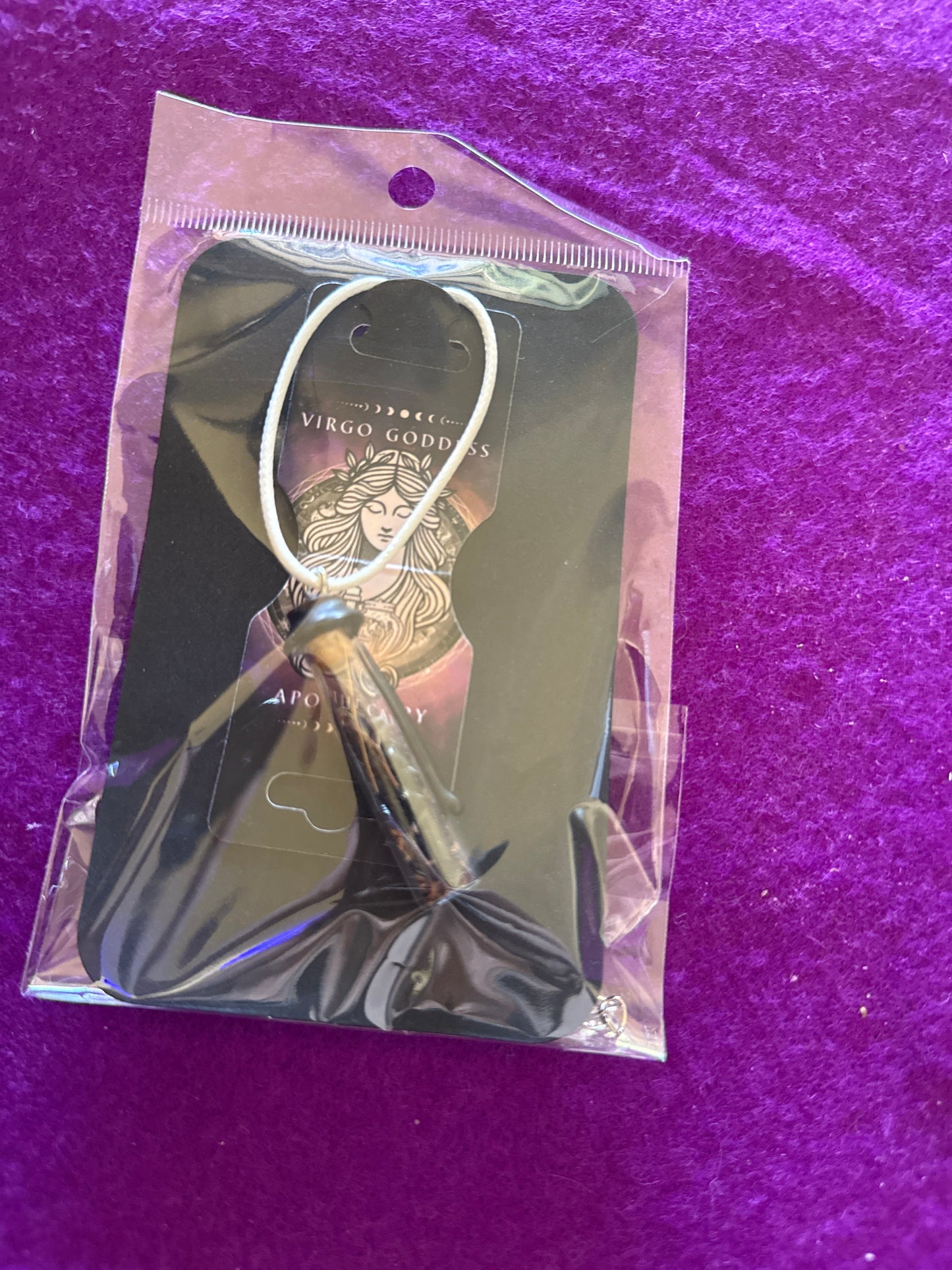 🖤 Obsidian Grounding Talisman ✧ Virgo Goddess Collection