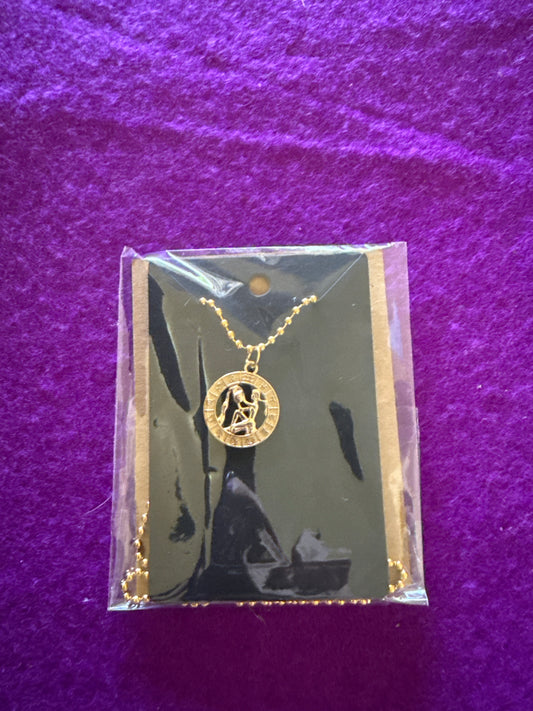 ♒ Aquarius Zodiac Necklace ✧ Visionary & Divine Flow