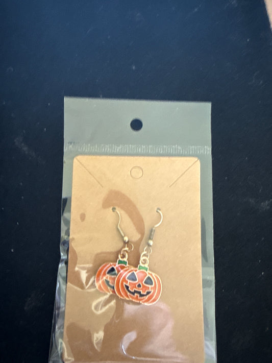 🎃 Jack-o’-Lantern Joy Earrings ✧ Light, Laughter & Autumn Magick